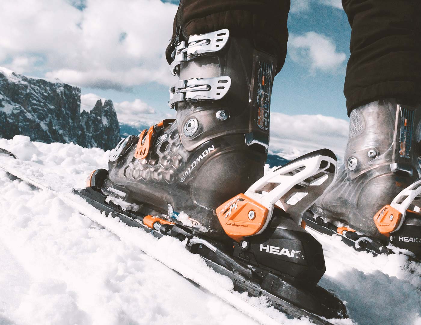 Skiing on the Alpe di Siusi